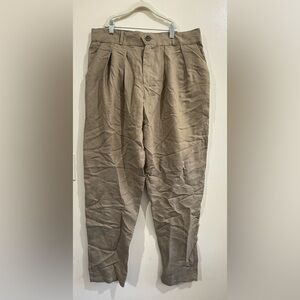 DÁNTE Classic Tan Pleated Chinos for Men